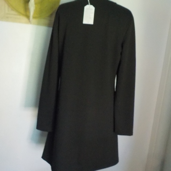 Black Leather Patch Dress - Picture 7 of 9